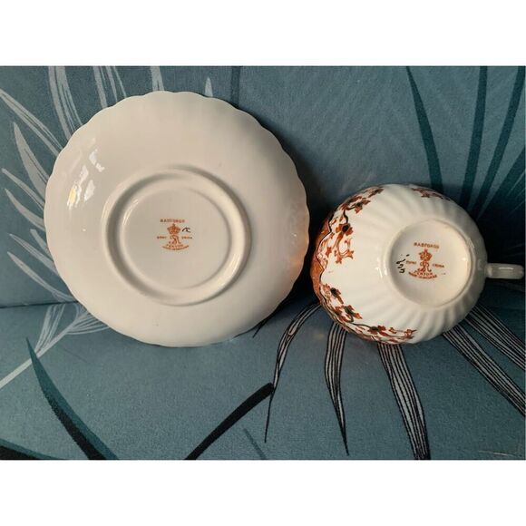 Radfords Fenton Vintage Victorian Rust England Bone China Tea Cup & Saucer SET - Picture 4 of 4